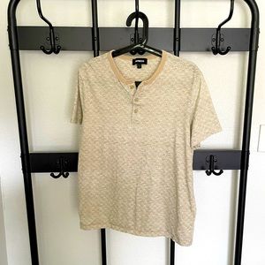 Gold Patterned Express Henley